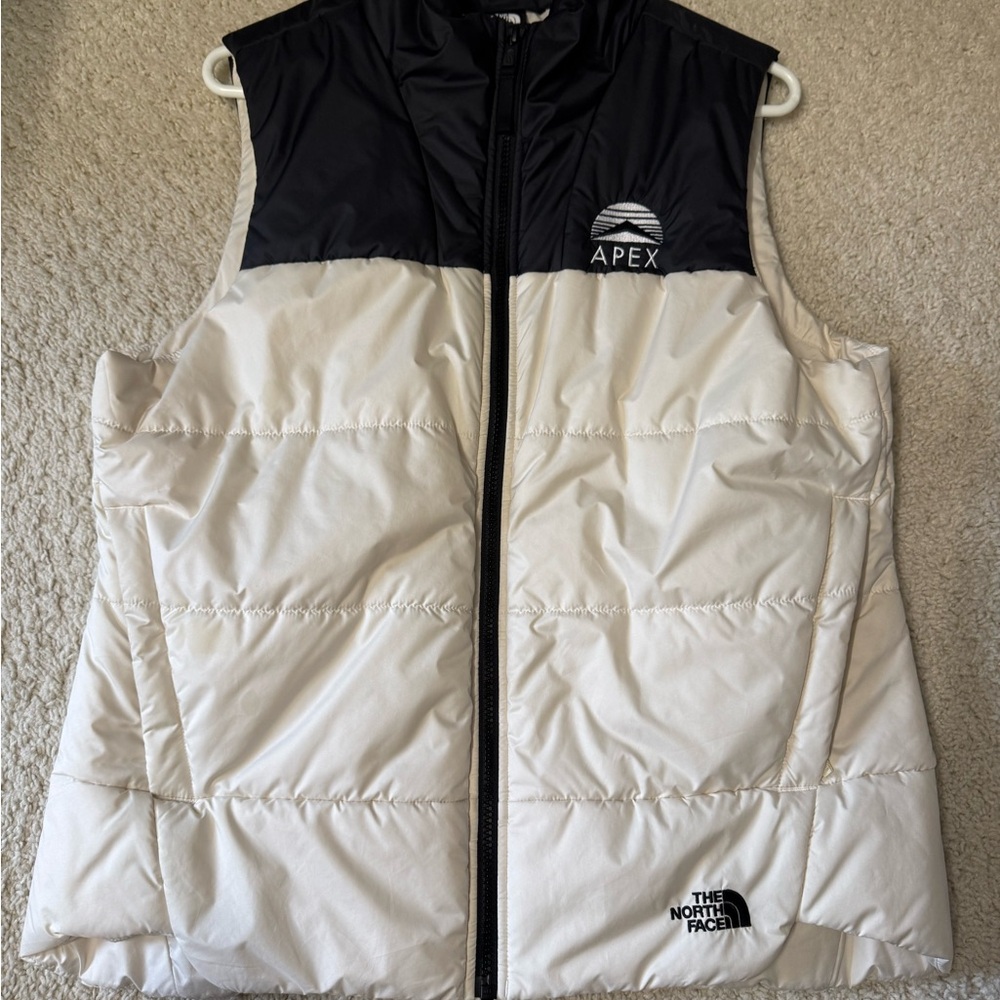 The North Face Black and White Apex Vest
